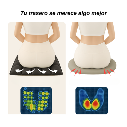 Cojín de Aire Ergonómico 3D - Alivio Instantáneo para Coxis y Espalda