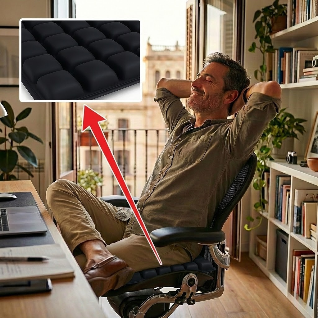 Cojín de Aire Ergonómico 3D - Alivio Instantáneo para Coxis y Espalda