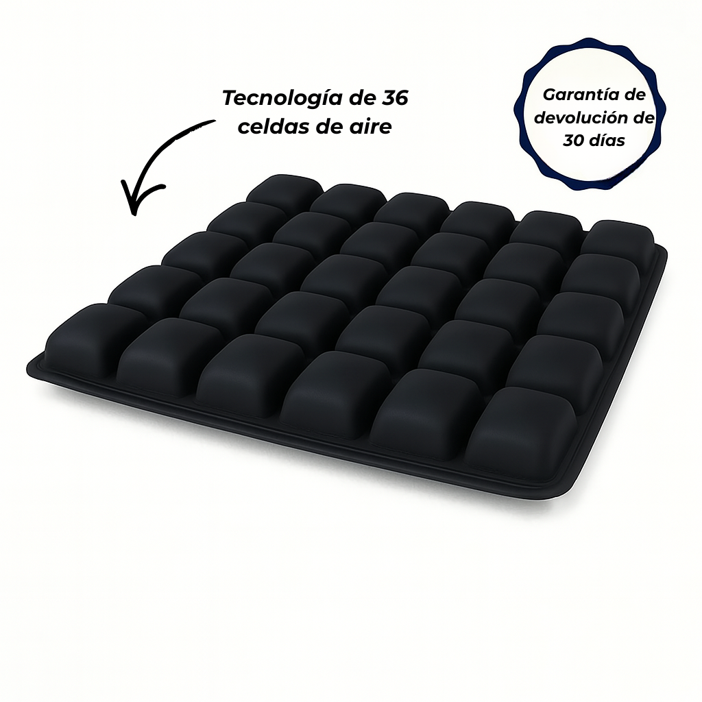 Cojín de Aire Ergonómico 3D - Alivio Instantáneo para Coxis y Espalda