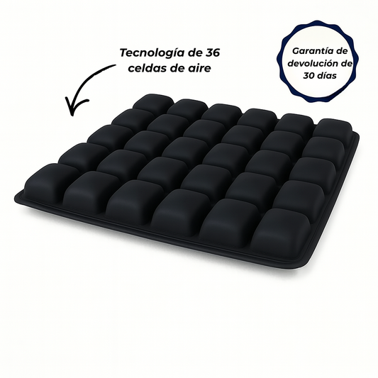 Cojín de Aire Ergonómico 3D - Alivio Instantáneo para Coxis y Espalda
